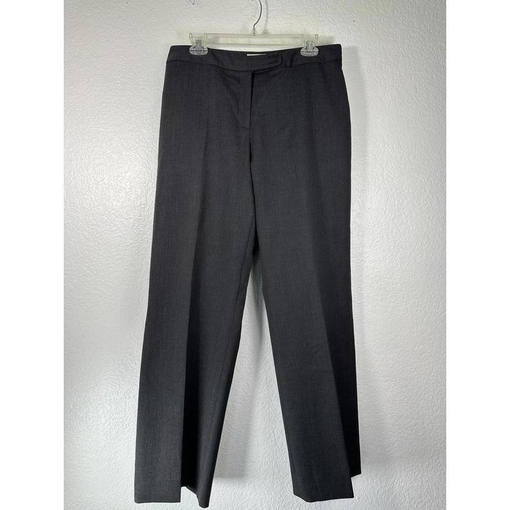 Women’s 12 Pendleton Wool Blend Gray Straight Leg Trouser Dark Academia Workwear